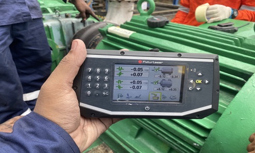 Pump laser alignment during maintenance